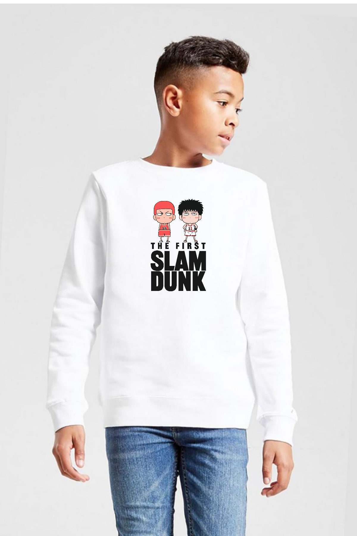 Slam Dunk First Slam Dunk Beyaz Çocuk 2ip Sweatshirt
