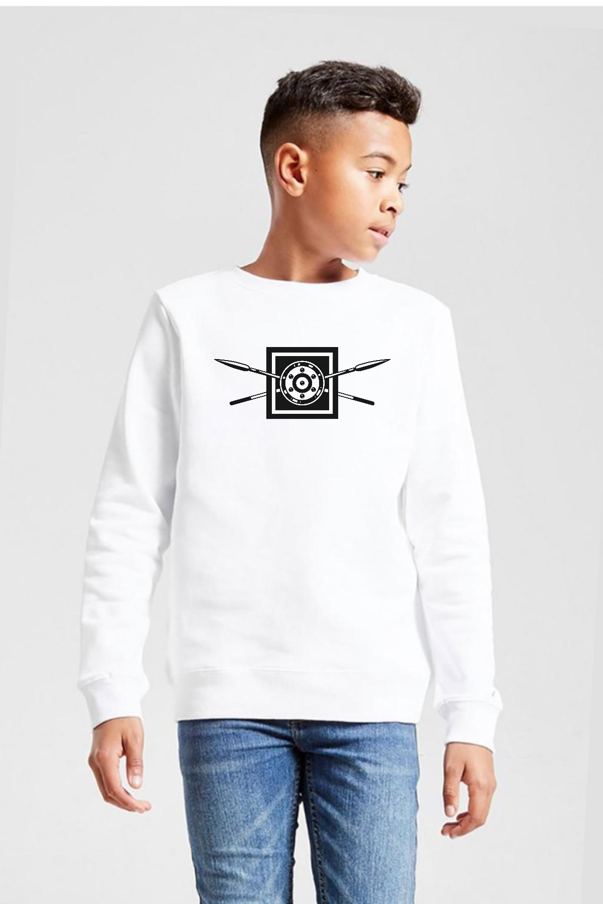 The Wheel Of Time Aiel Beyaz Çocuk 2ip Sweatshirt