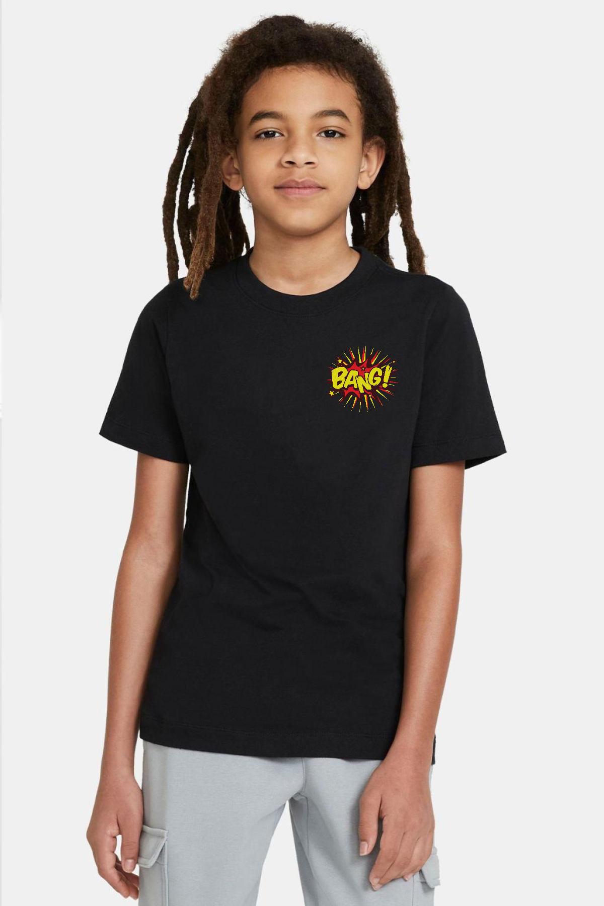 Big Bang Theory Bang Logo Siyah Çocuk Tshirt