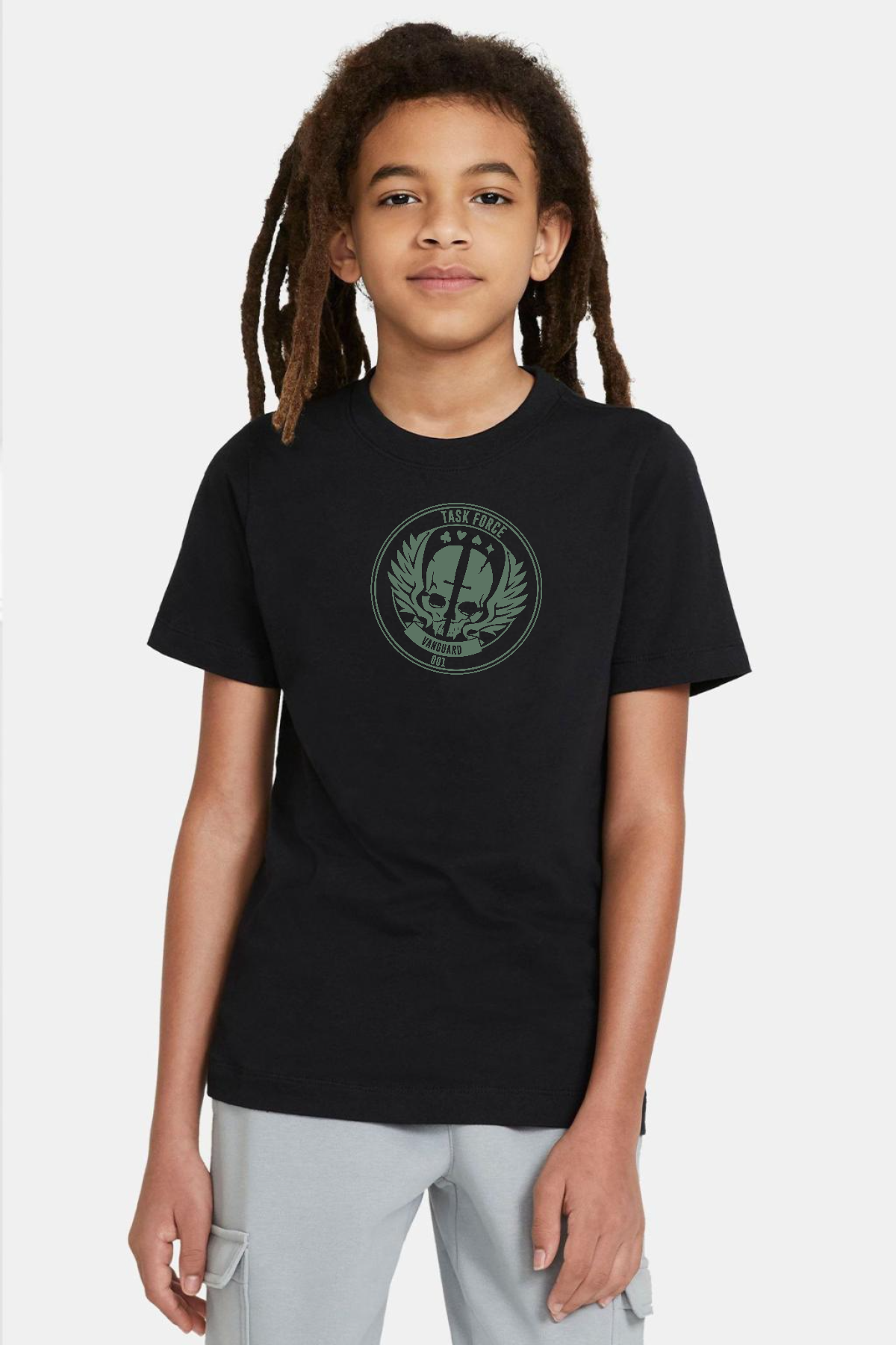 Call Of Duty Task Force Vanguard 001 Logo Siyah Çocuk Tshirt