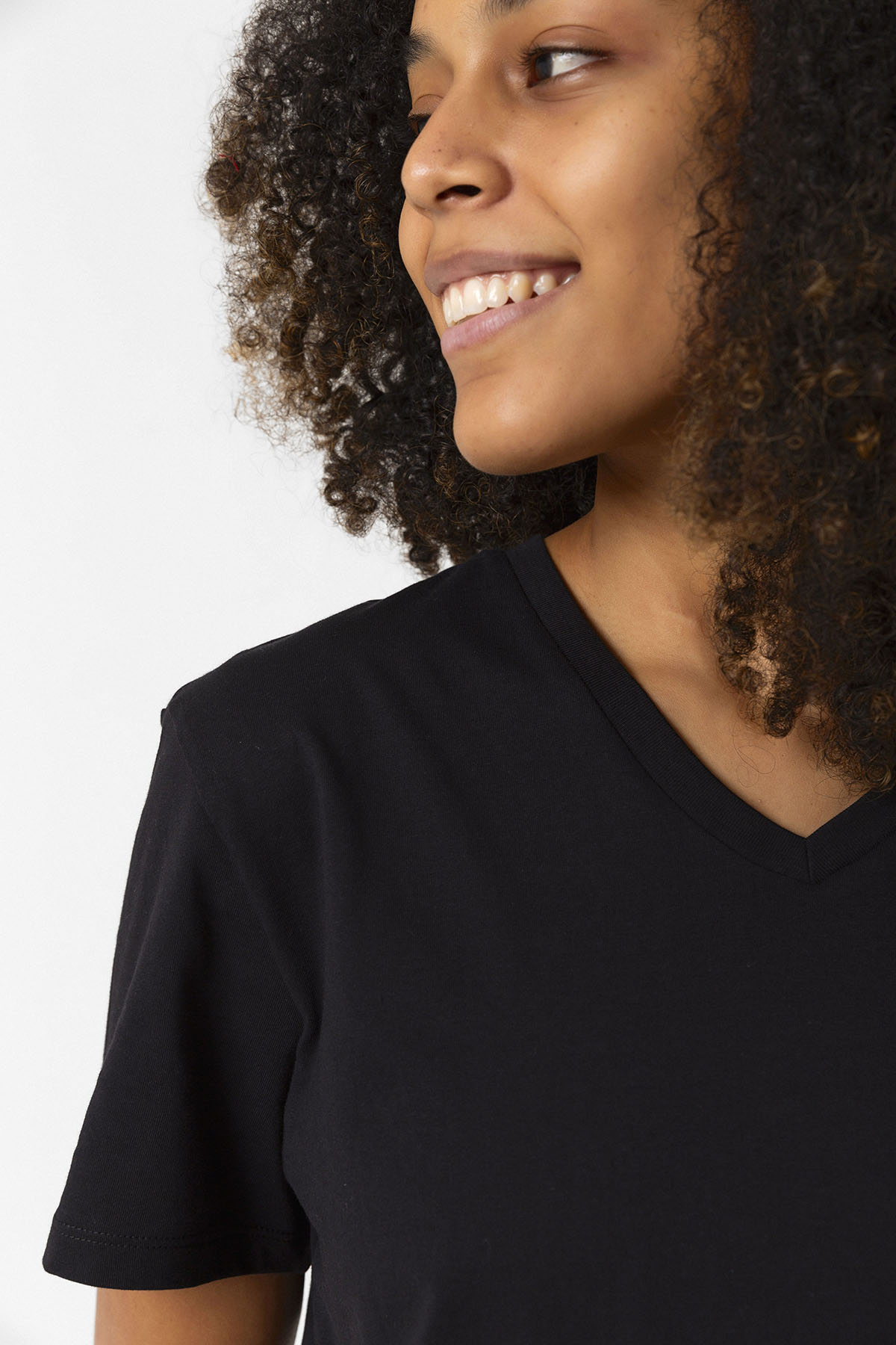 Chicago Fire Logo Siyah Kadın V yaka Tshirt