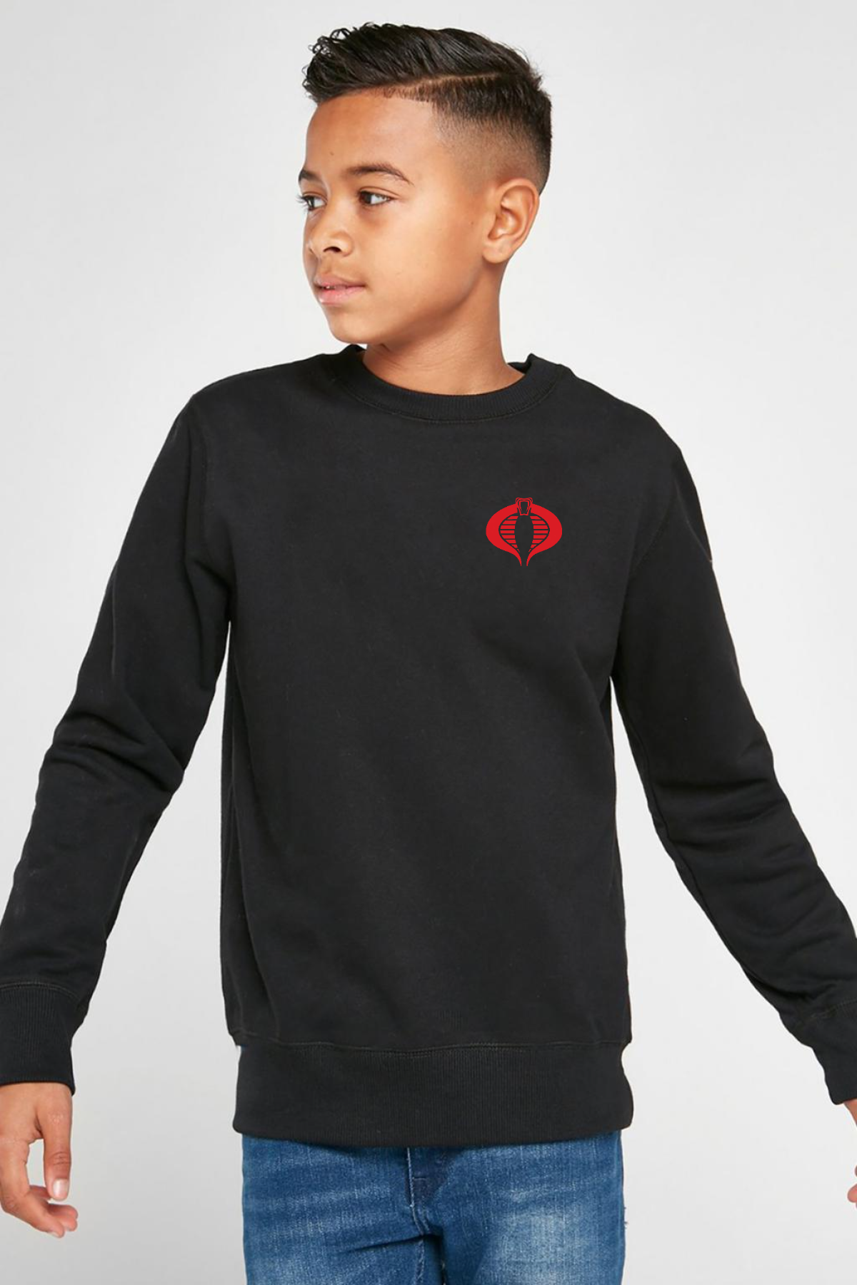 Cobra Kai Logo Siyah Çocuk 2ip Sweatshirt