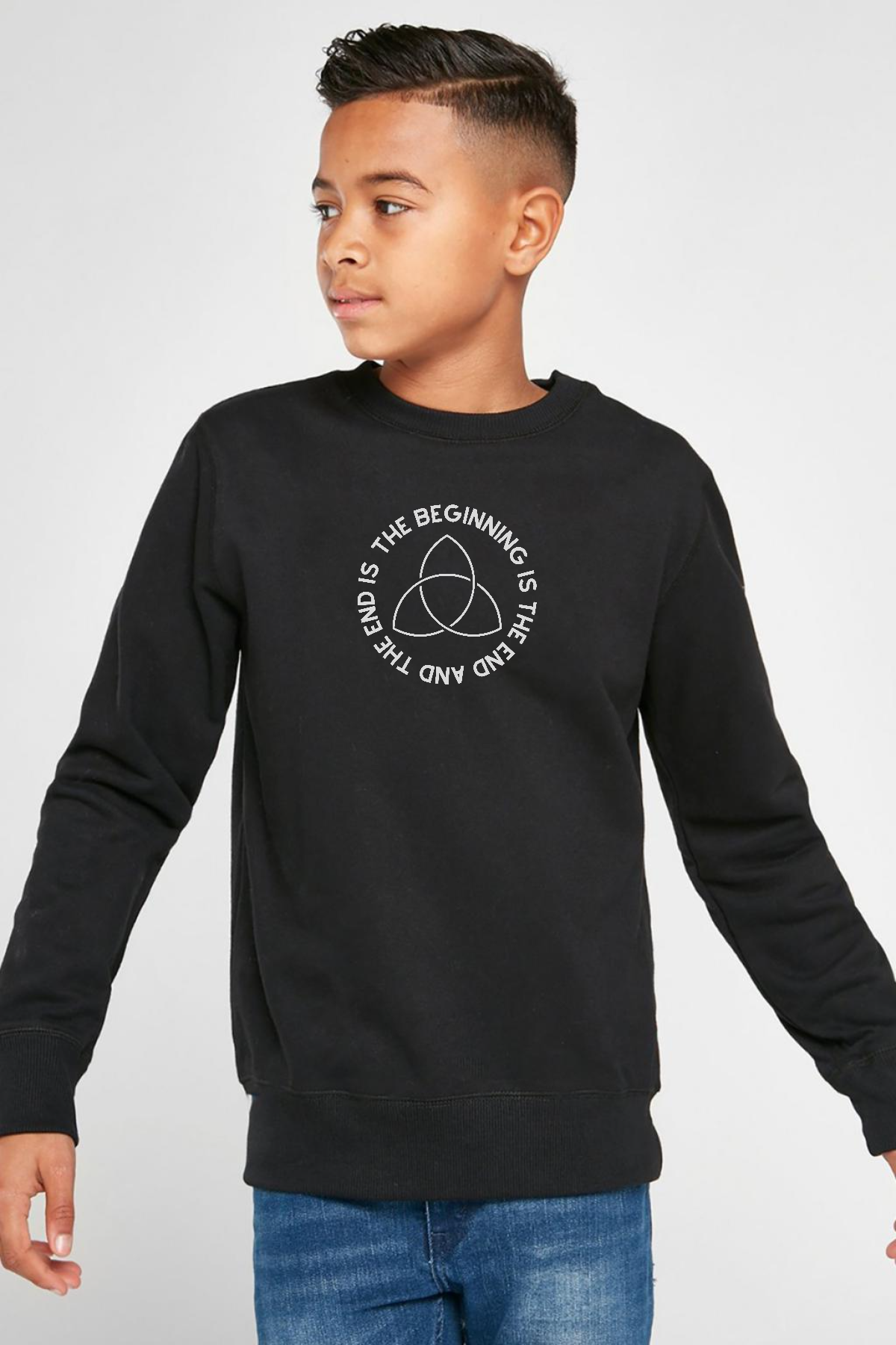 Dark The Beginning Siyah Çocuk 2ip Sweatshirt