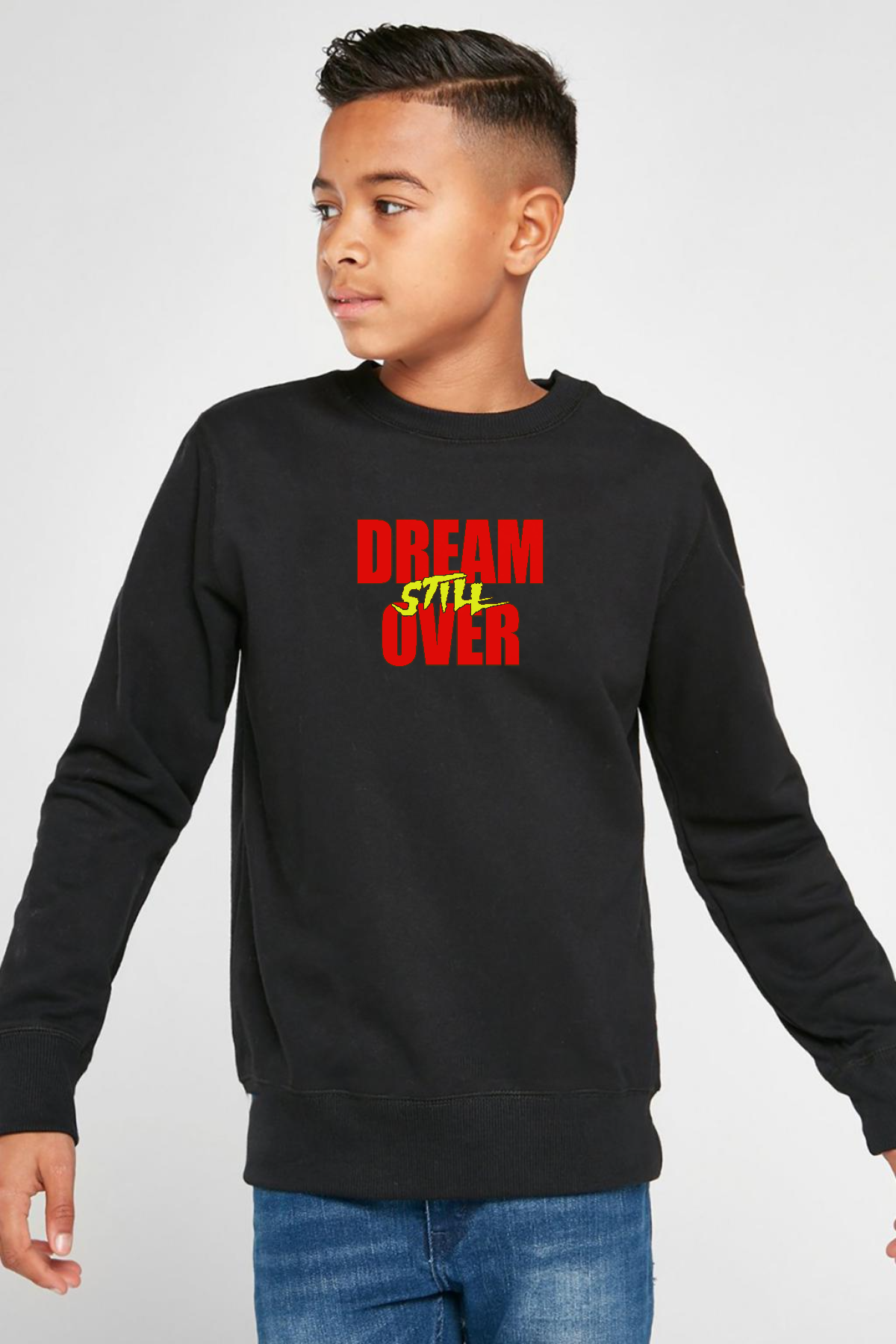 Dream Still Over Siyah Çocuk 2ip Sweatshirt