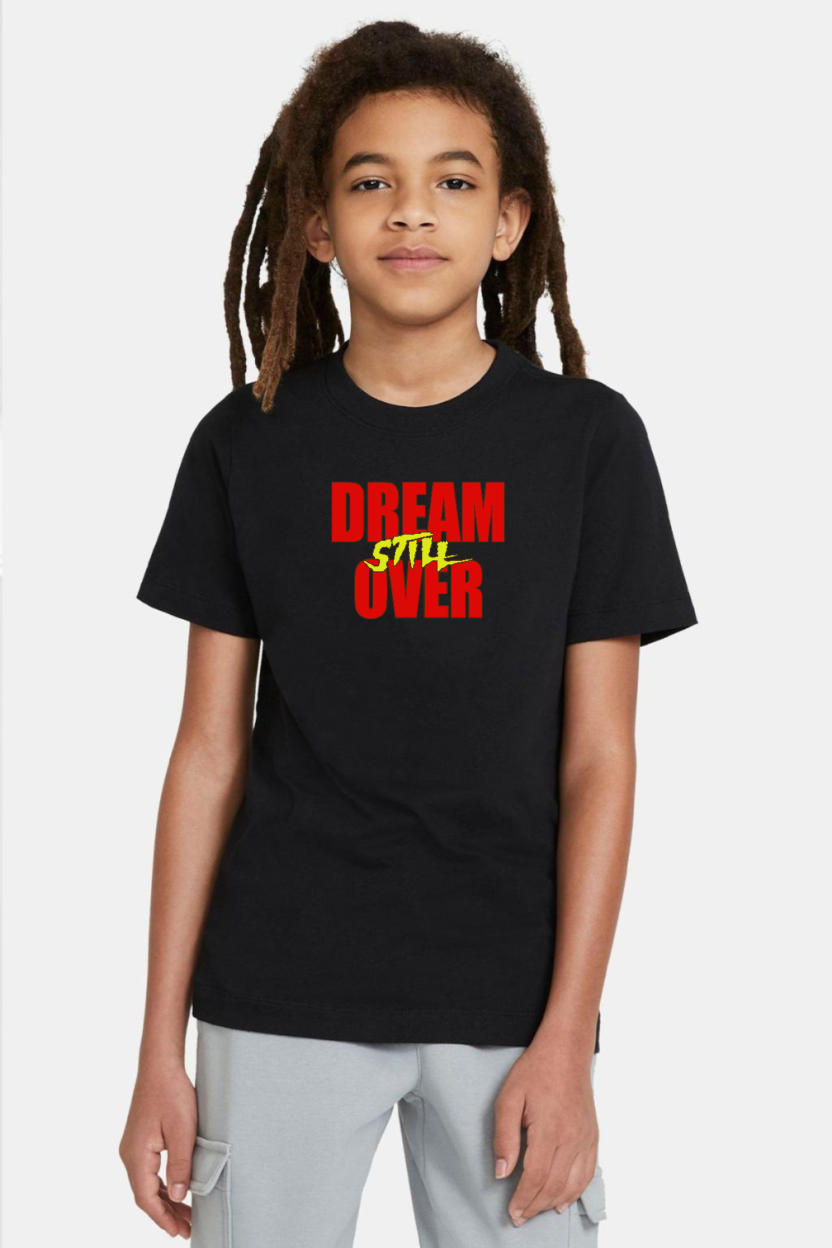 Dream Still Over Siyah Çocuk Tshirt