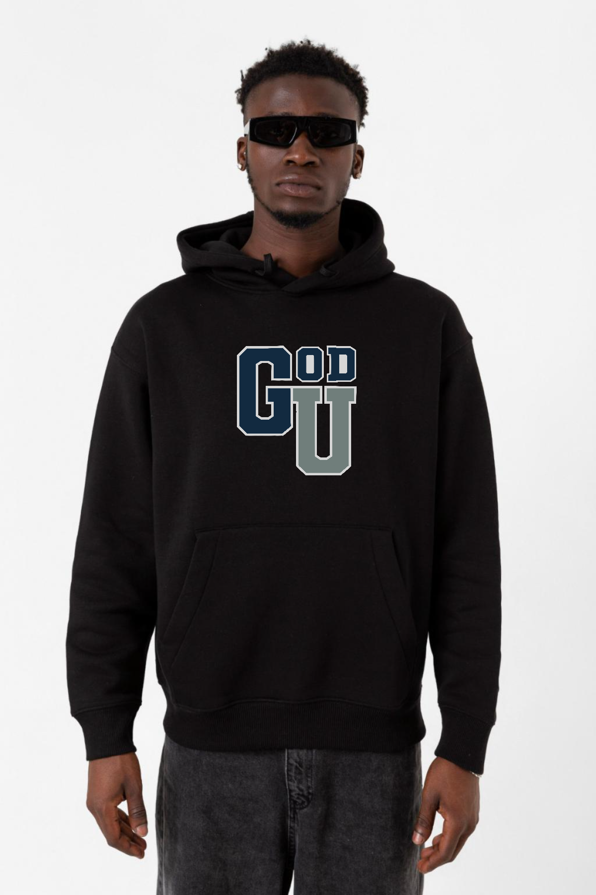 Gen V Godolkin University Abbreviation Siyah Erkek 3ip Kapşonlu Sweatshirt