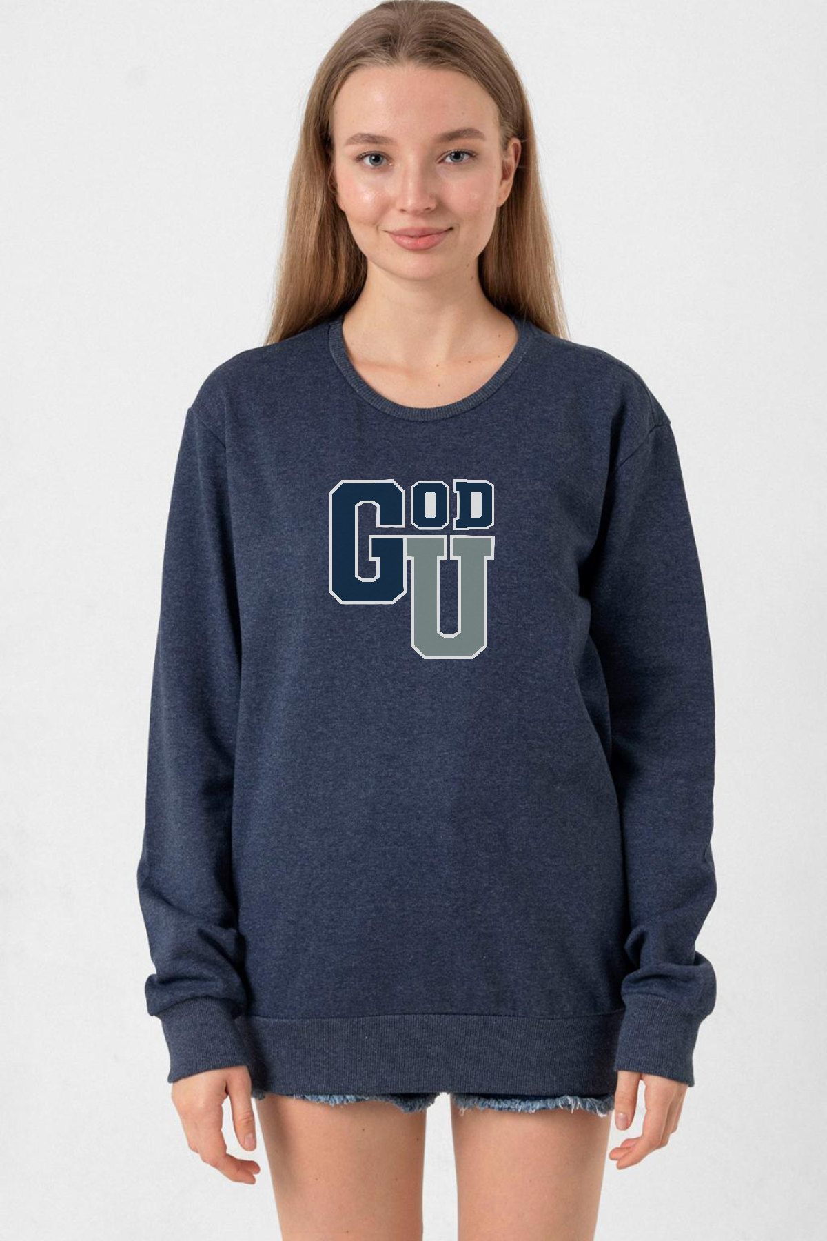 Gen V Godolkin University Abbreviation İndigo Kadın 2ip Sweatshirt