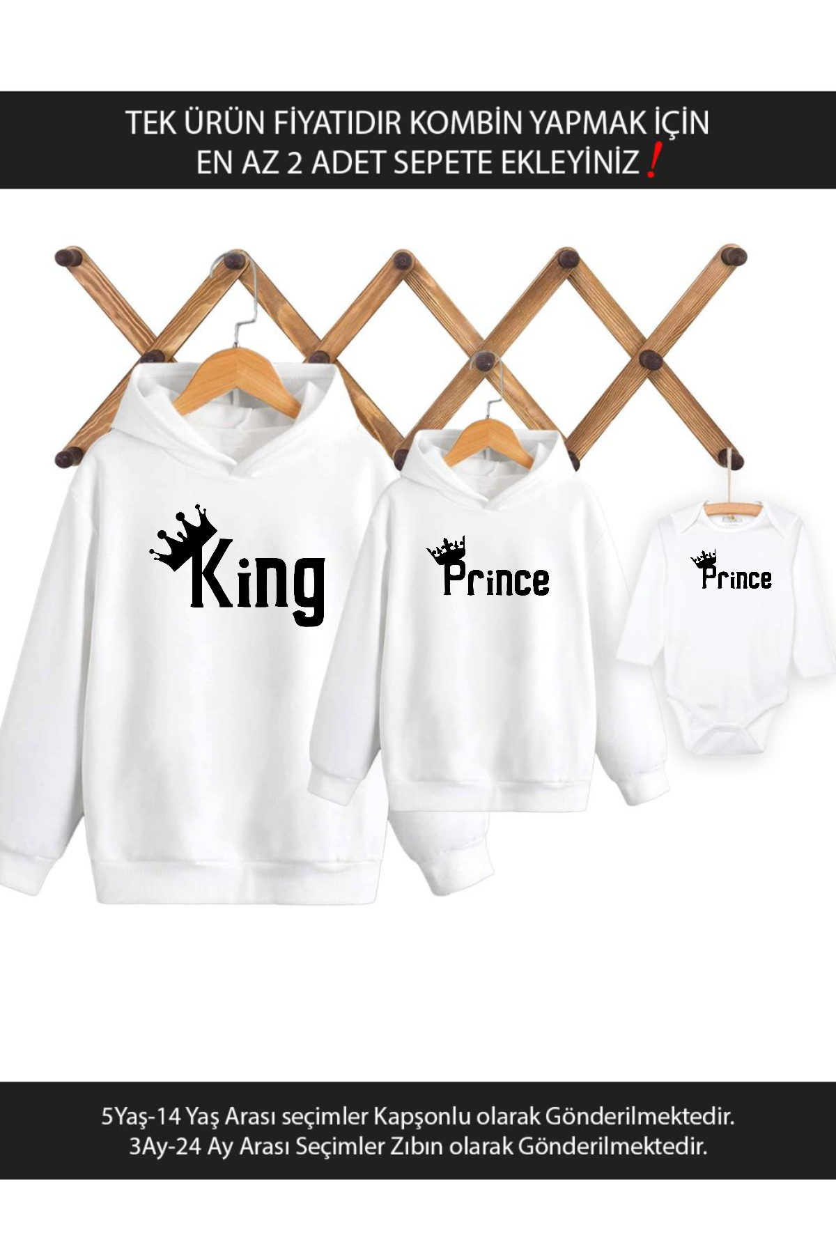 Baba Oğul King Prince(TEK ÜRÜN FİYATIDIR KOMBİN YAPMAK İÇİN EN AZ 2 ADET SEPETE EKLEYİNİZ)