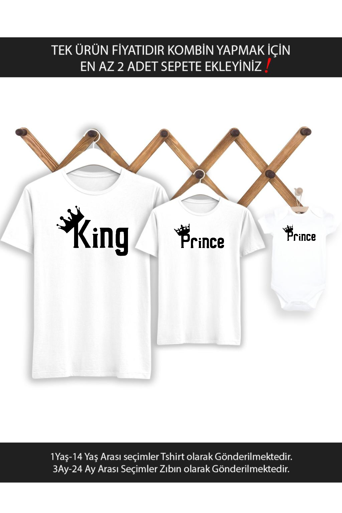 Baba Oğul King Prince (TEK ÜRÜN FİYATIDIR KOMBİN YAPMAK İÇİN EN AZ 2 ADET SEPETE EKLEYİNİZ)