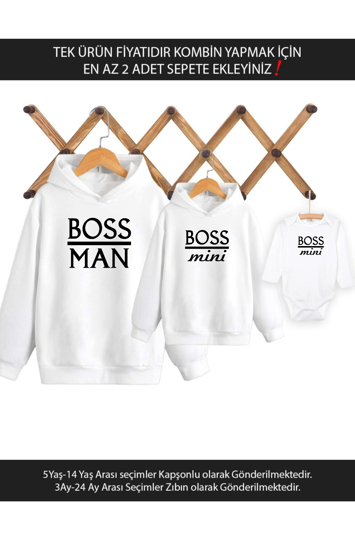 Baba Oğul Kız Boss Man Boss Mini(TEK ÜRÜN FİYATIDIR KOMBİN YAPMAK İÇİN EN AZ 2 ADET SEPETE EKLEYİNİZ