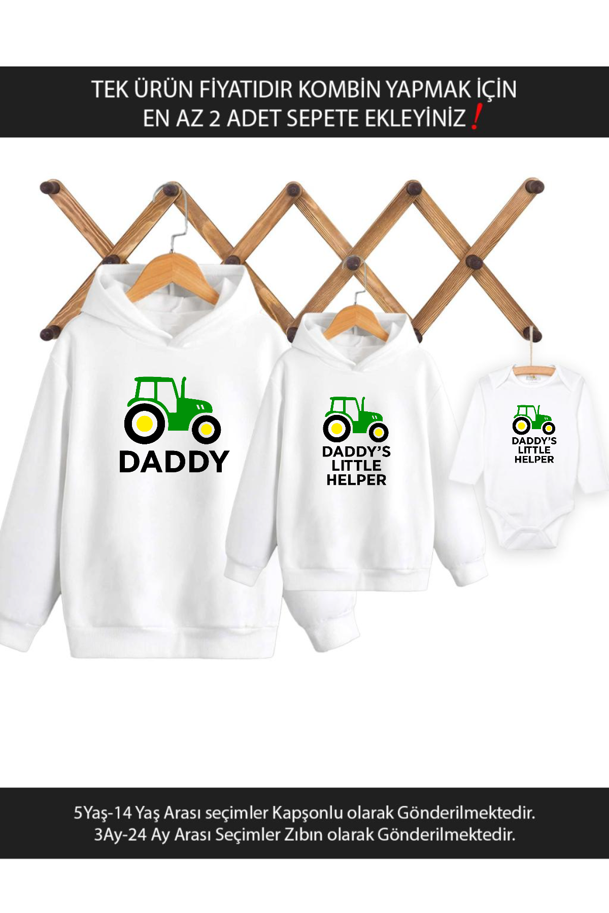 Baba Oğul Kız Traktör Daddy Helper(TEK ÜRÜN FİYATIDIR KOMBİN YAPMAK İÇİN EN AZ 2 ADET SEPETE EKLEYİN