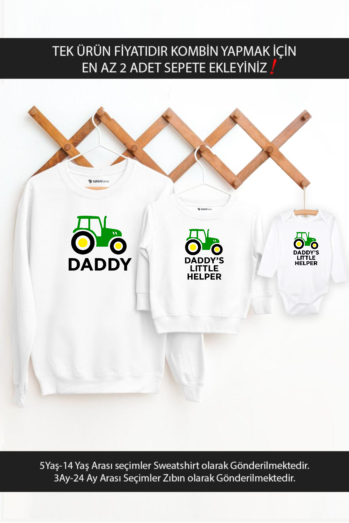 Baba Oğul Kız Traktör Daddy Helper(TEK ÜRÜN FİYATIDIR KOMBİN YAPMAK İÇİN EN AZ 2 ADET SEPETE EKLEYİN