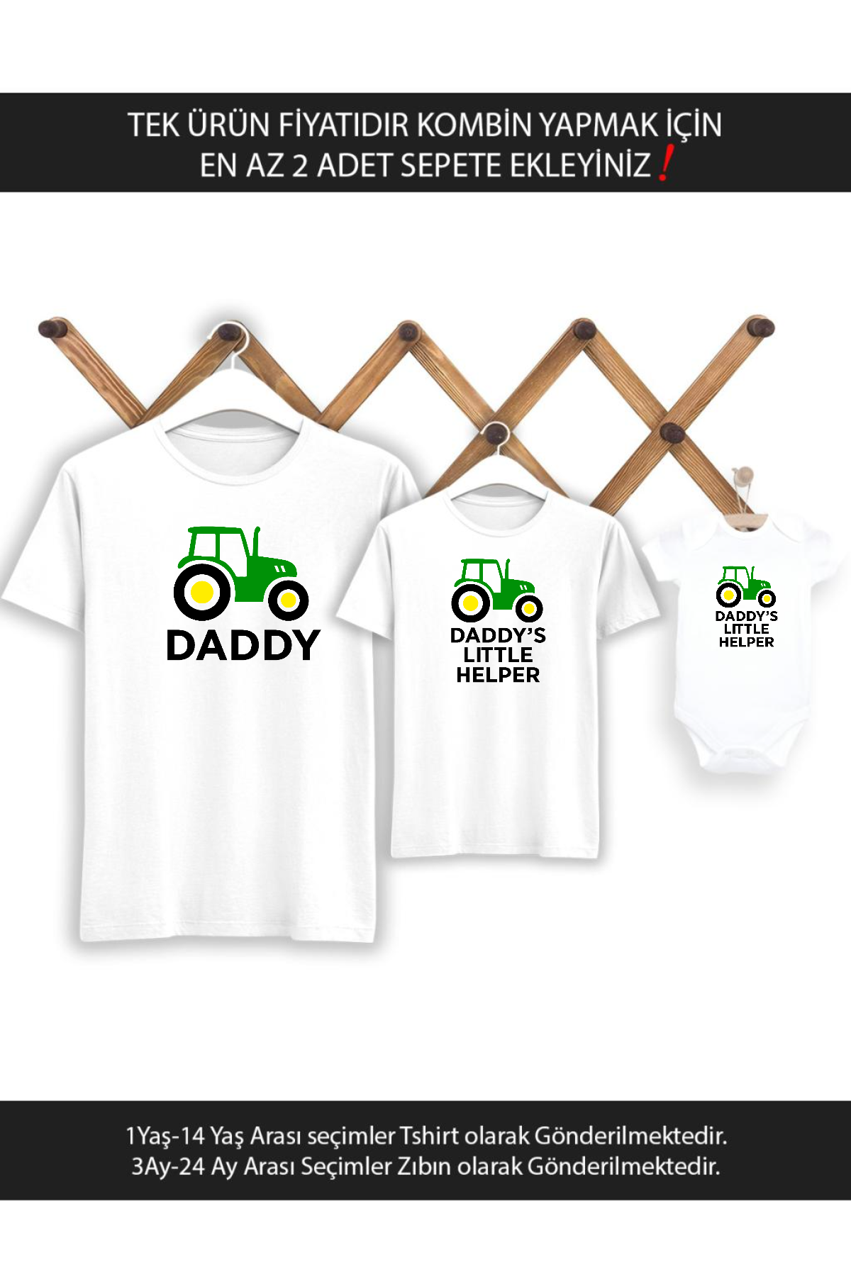 Baba Oğul Kız Traktör Daddy Helper (TEK ÜRÜN FİYATIDIR KOMBİN YAPMAK İÇİN EN AZ 2 ADET SEPETE EKLEYİ