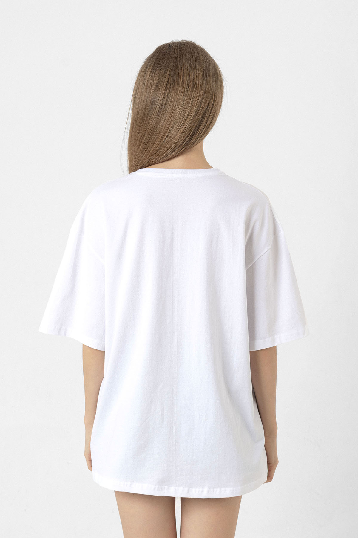 La Casa De Papel Berlin Ak Beyaz Kadın Oversize Tshirt