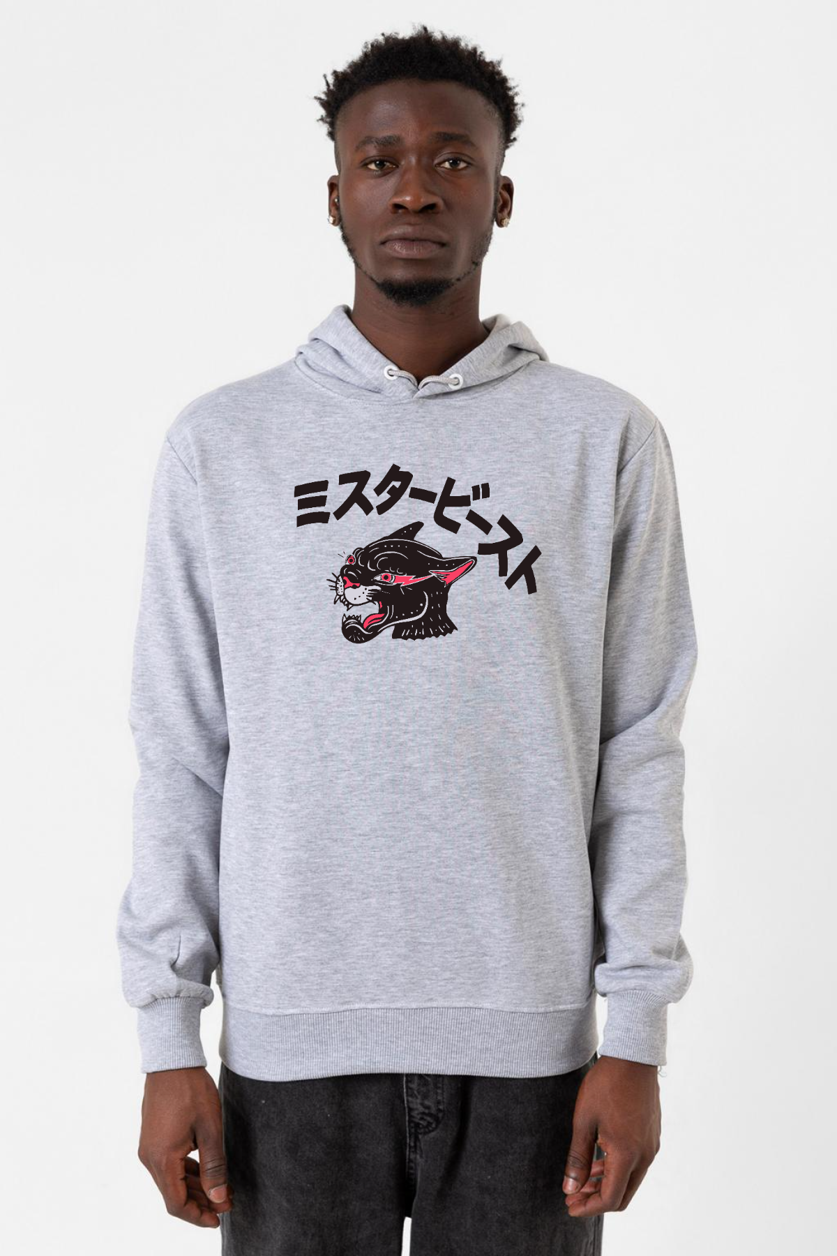 Mr Beast Kanji Grimelanj Erkek Kapşonlu 3ip Sweatshirt