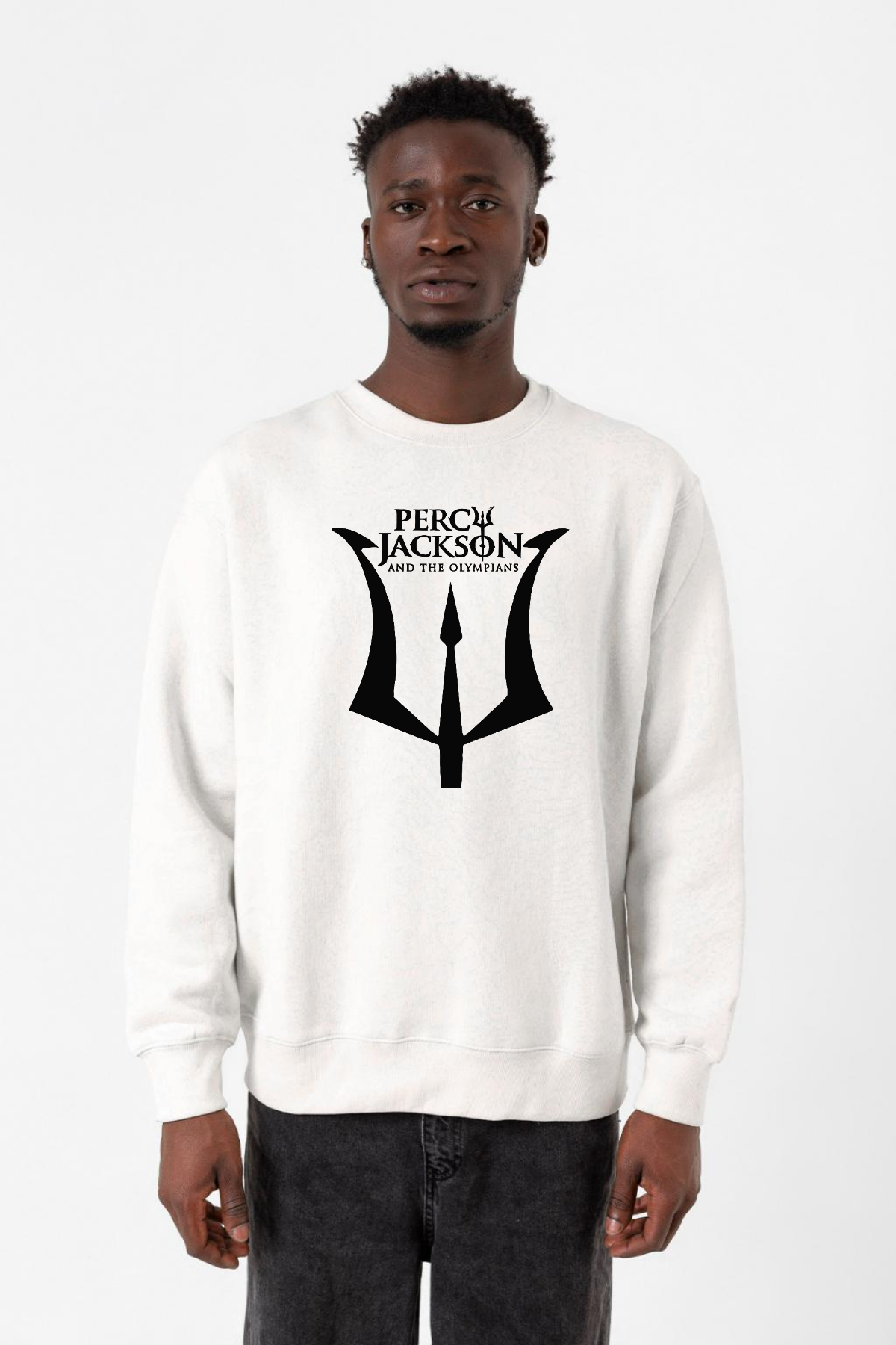 Percy Jackson And The Olympians Beyaz Erkek 2ip Sweatshirt