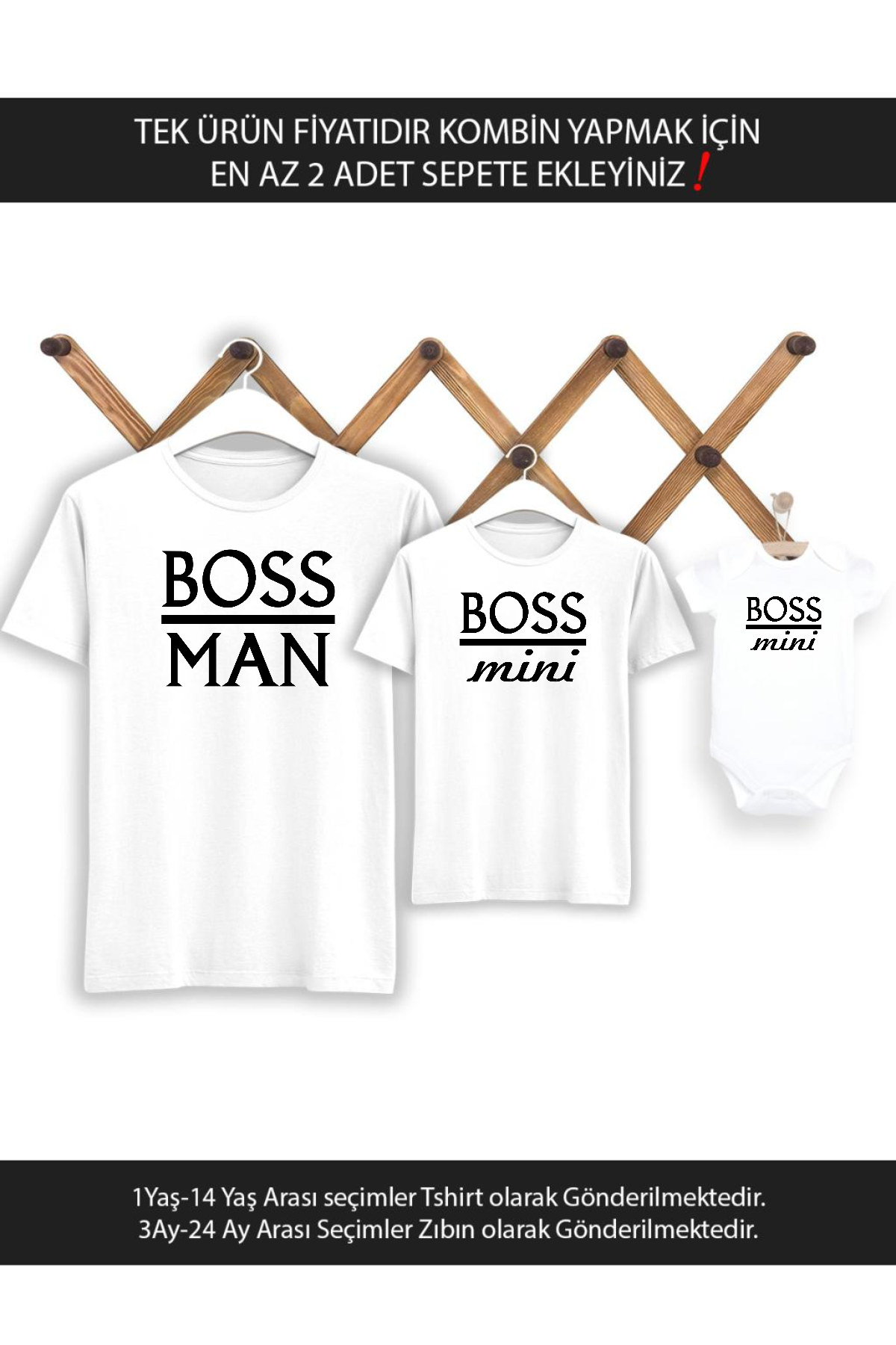 Boss Man Boss Mini Baba Oğul(TEK ÜRÜN FİYATIDIR KOMBİN YAPMAK İÇİN EN AZ 2 ADET SEPETE EKLEYİNİZ