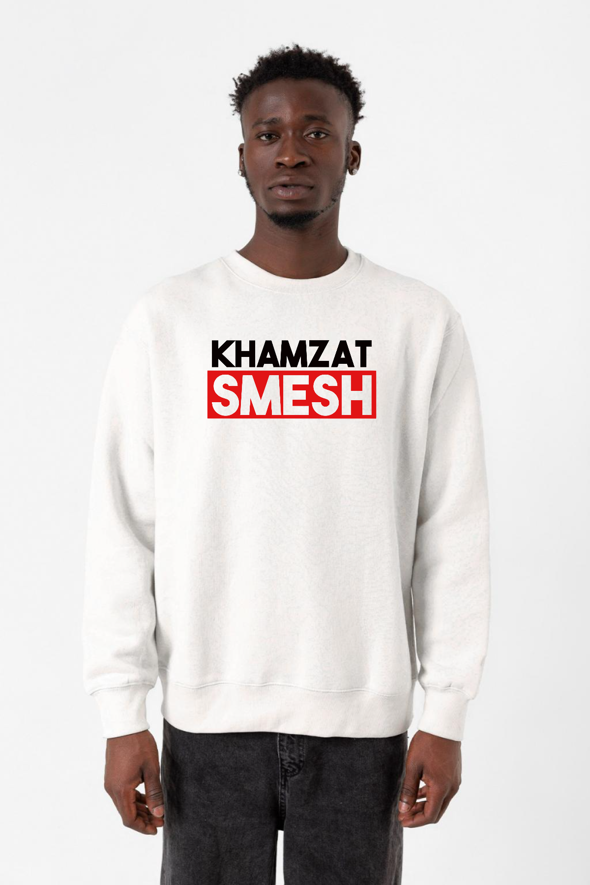 Khamzat Chimaev Smesh Beyaz Erkek 2ip Sweatshirt