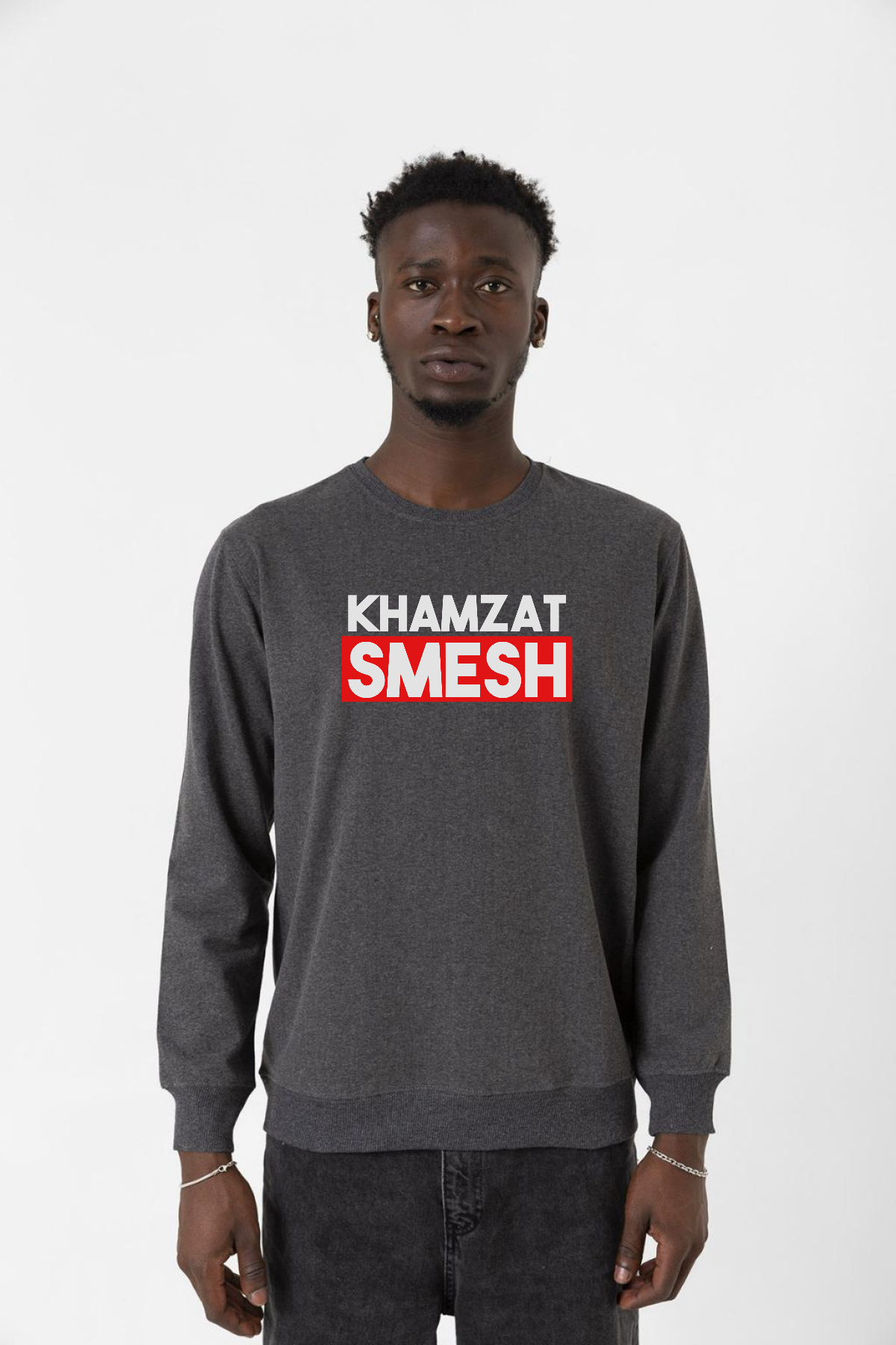 Khamzat Chimaev Smesh Füme Erkek 2ip Sweatshirt