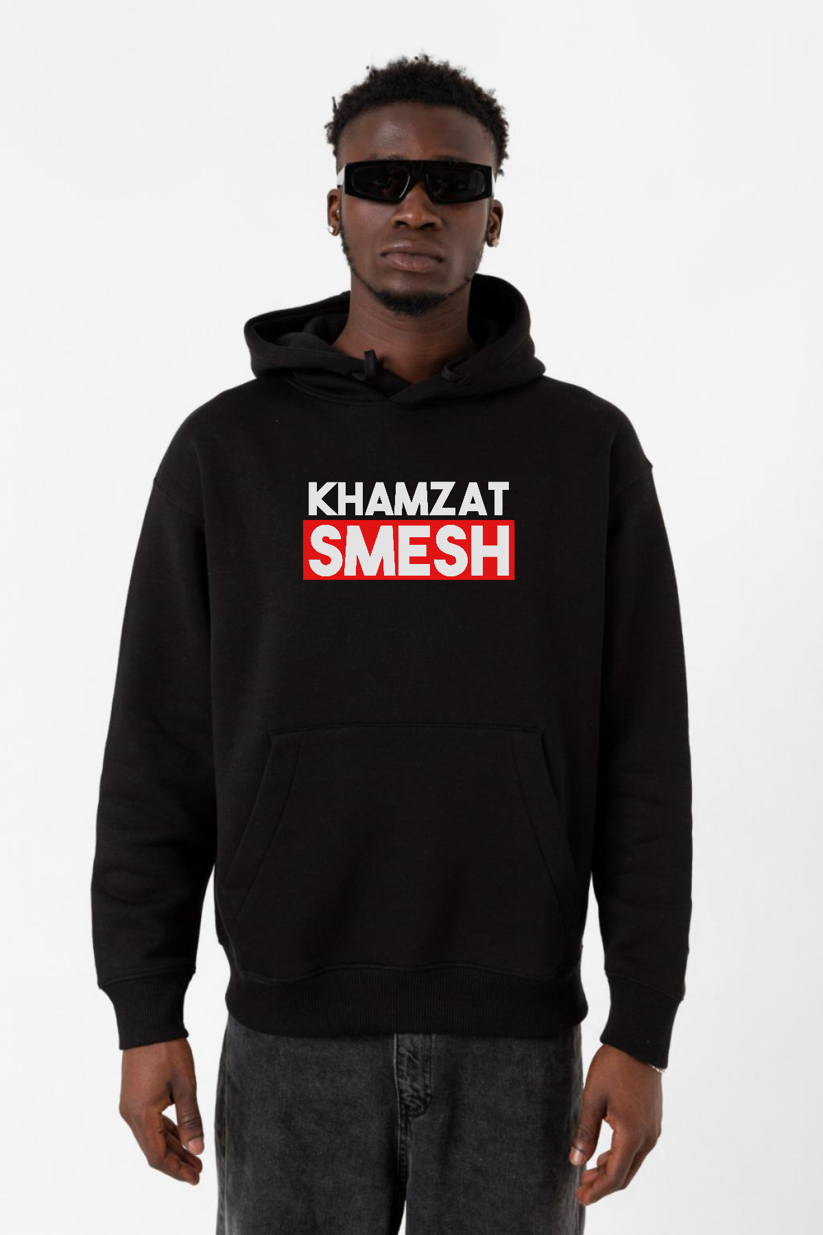 Khamzat Chimaev Smesh Siyah Erkek 3ip Kapşonlu Sweatshirt