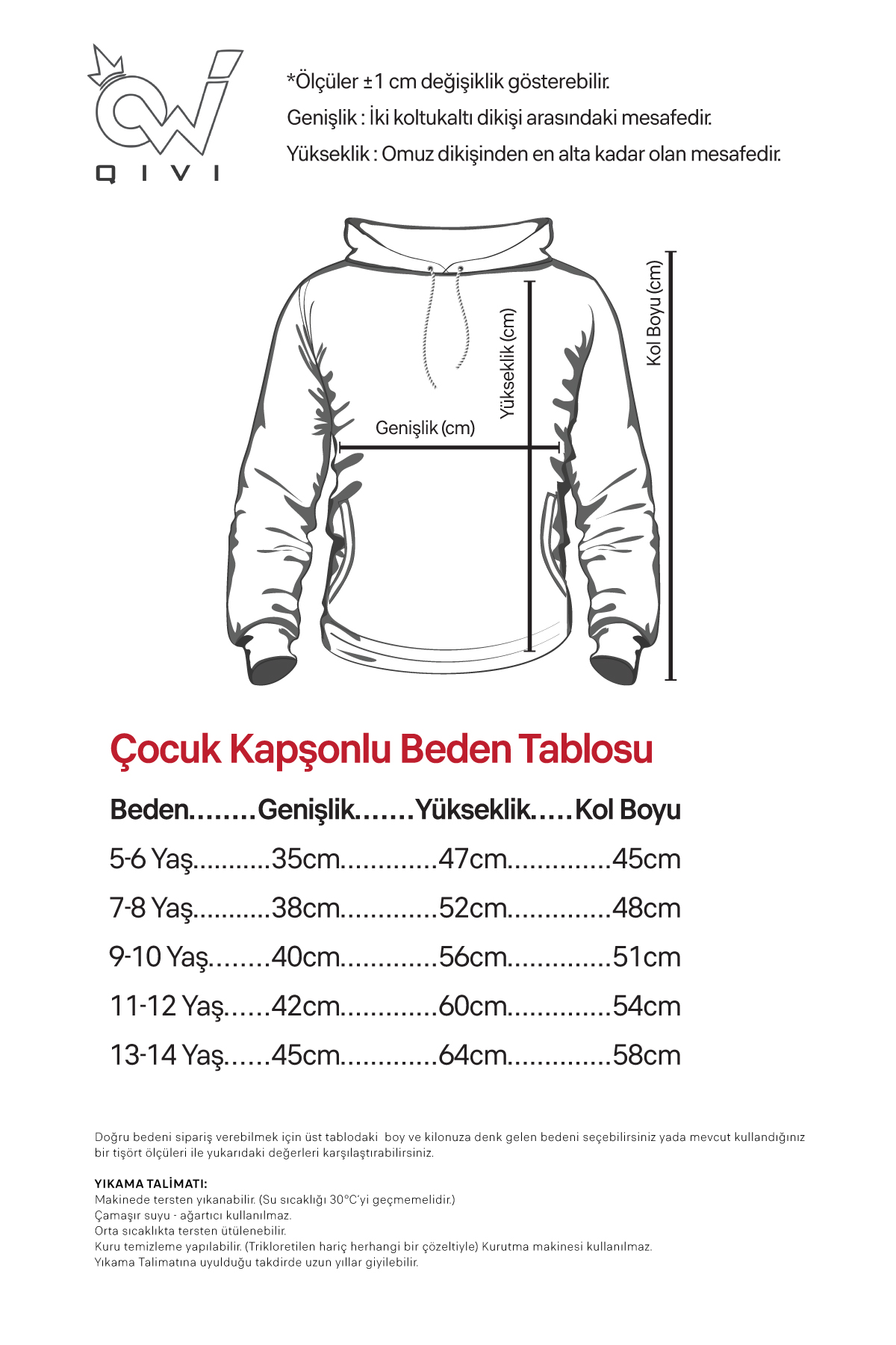 Tengri Tamga Beyaz Çocuk 3ip Kapşonlu  Sweatshirt