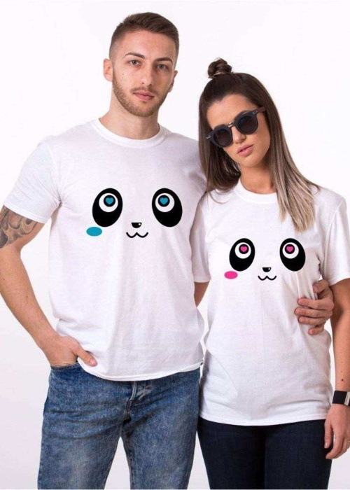 Tshirthane Panda Gözler Sevgili Kombinleri Tshirt Kombini