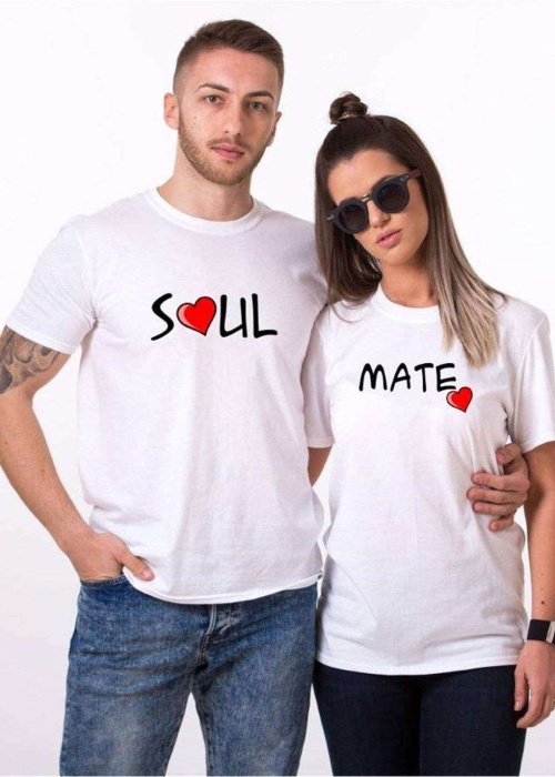 Tshirthane Soul Mate Sevgili Kombinleri Tshirt Kombini