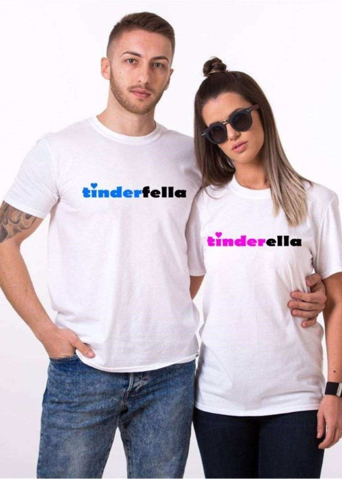 Tshirthane  Tinderfella Tindirella Sevgili Kombinleri Tshirt Kombini
