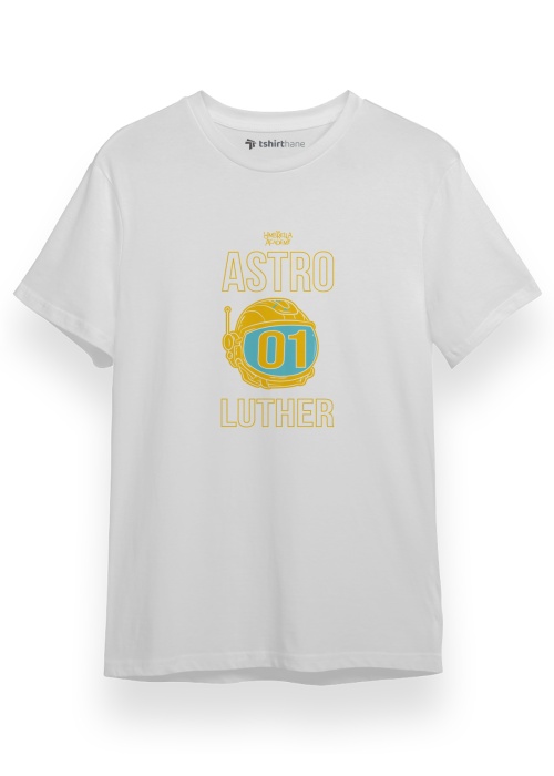 The Umbrella Academy Astro Luther Beyaz Kısa kol Erkek Tshirt