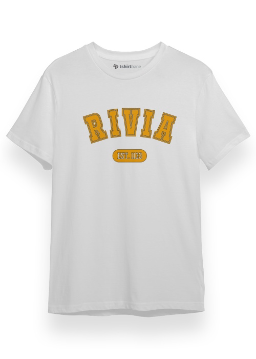 The Witcher Rivia Yazı Beyaz Kısa kol Erkek Tshirt