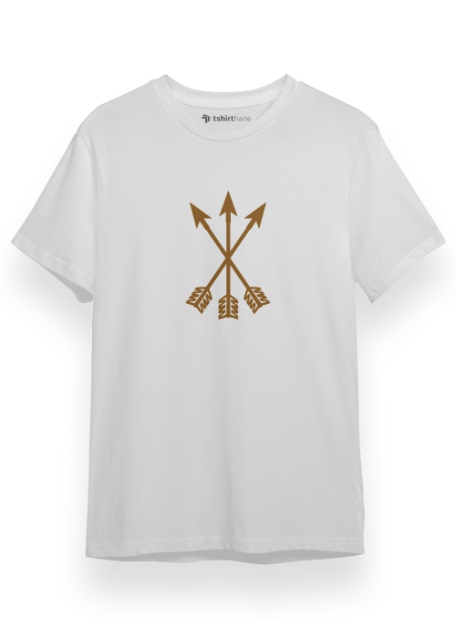 The Witcher Scoiatael Arrows Beyaz Kısa kol Erkek Tshirt