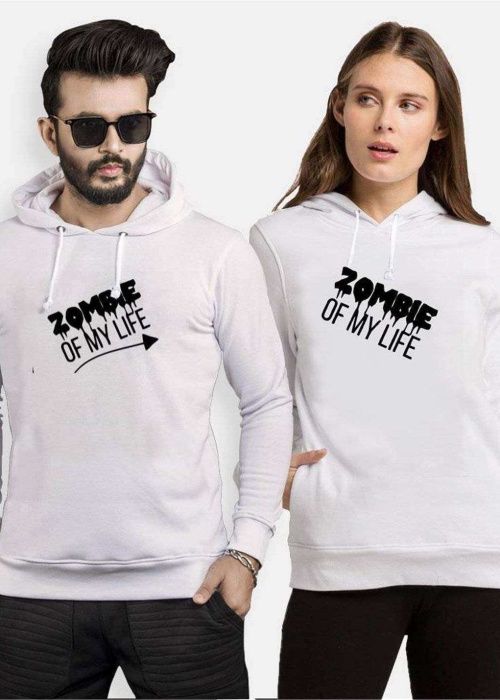 Tshirthane Zombie  Sevgili Kombinleri Kapüşonlu Çift Kombini