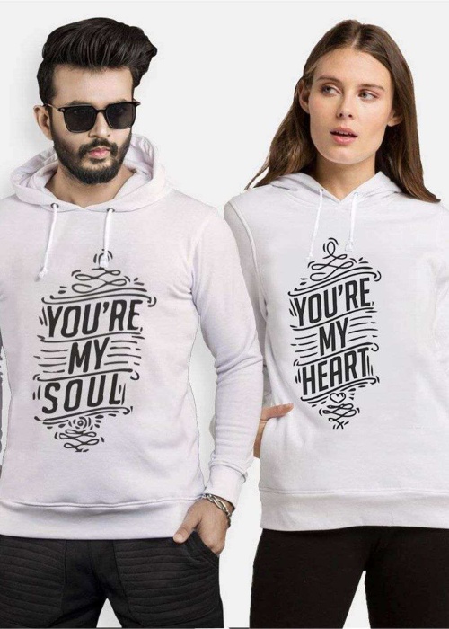 Tshirthane Youre My Soul My Heart Sevgili Kombinleri Kapüşonlu Çift Kombini