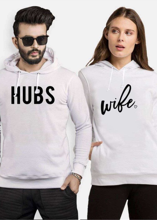 Tshirthane Wife-Hubs  Sevgili Kombinleri Kapüşonlu Çift Kombini