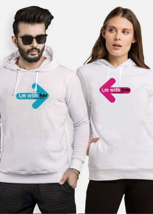 Tshirthane I,M With Tohether Sevgili Kombinleri Kapüşonlu Çift Kombini