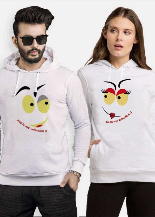 Tshirthane  My Valantine Sevgili Kombinleri Kapüşonlu Çift Kombini