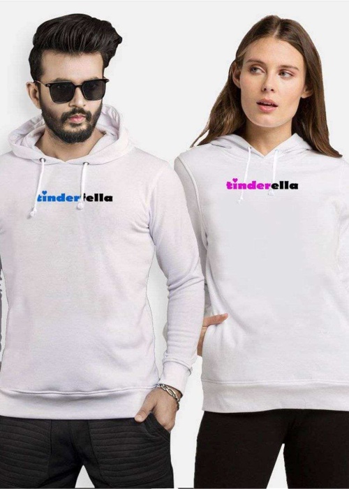 Tshirthane  Tinderfella Tindirella Sevgili Kombinleri Kapüşonlu Çift Kombini