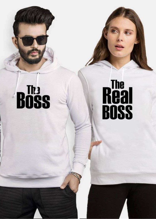 Tshirthane  Boss Realboss Sevgili Kombinleri Kapüşonlu Çift Kombini
