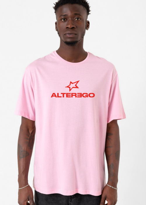 Lisa Alter Ego Pembe Erkek Oversize Tshirt