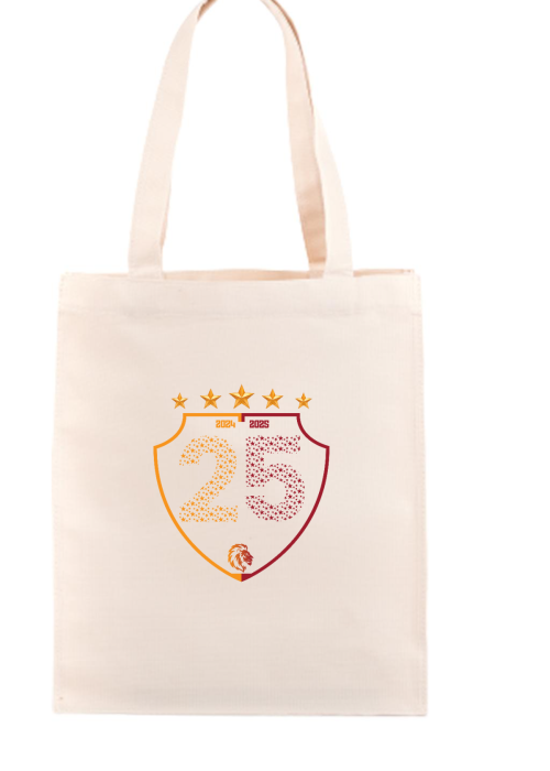 25 Şampiyonluk Shield Ham Bez Çanta