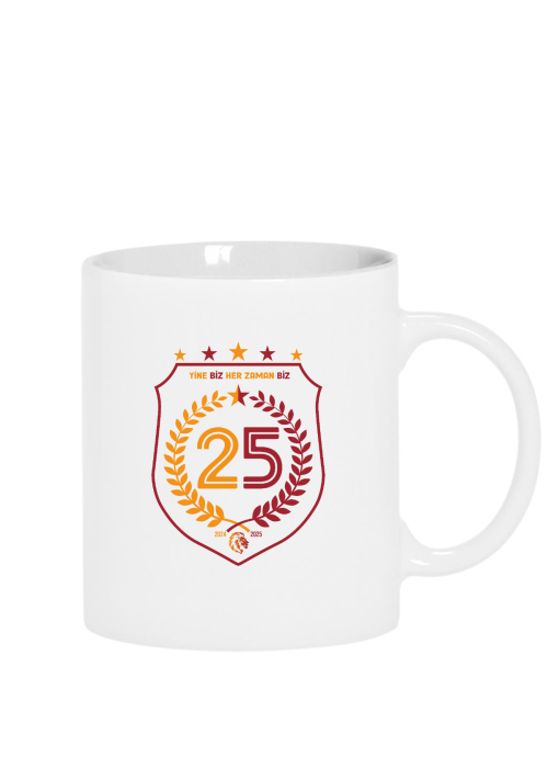 25 Şampiyonluk Yine Biz Beyaz Kupa Bardak