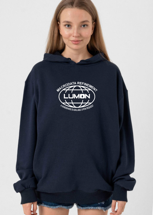 Severance Lumon Industries Lacivert Kadın 3ip Kapşonlu