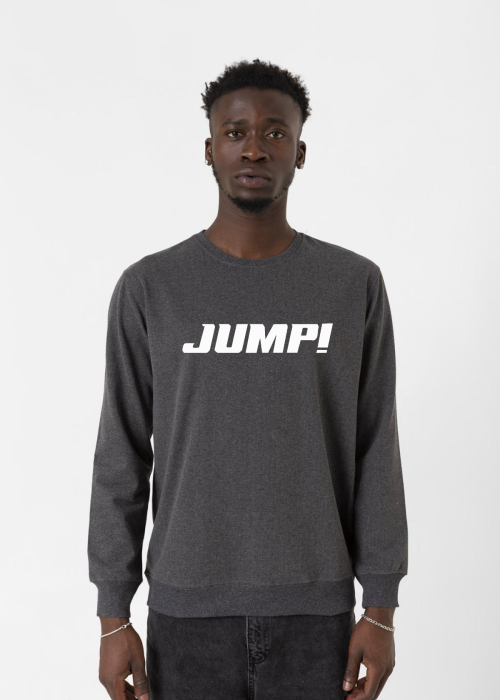 Blackpink Jump Basic Logo Füme Erkek 2ip Sweatshirt