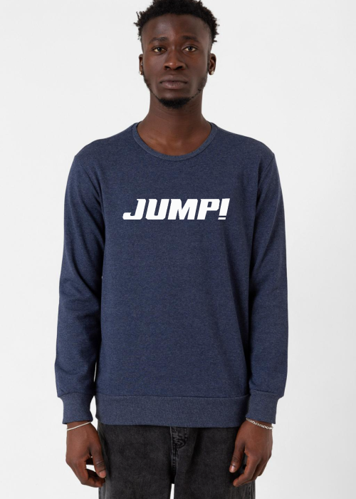 Blackpink Jump Basic Logo indigo Erkek 2ip Sweatshirt