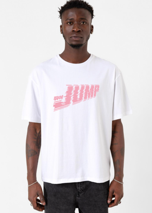 Blackpink Jump Beyaz Erkek Oversize Tshirt