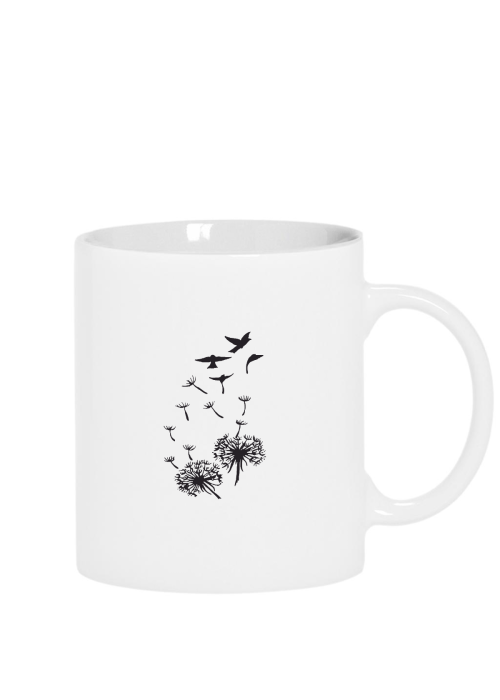 Birds Silhouette Beyaz Kupa Bardak