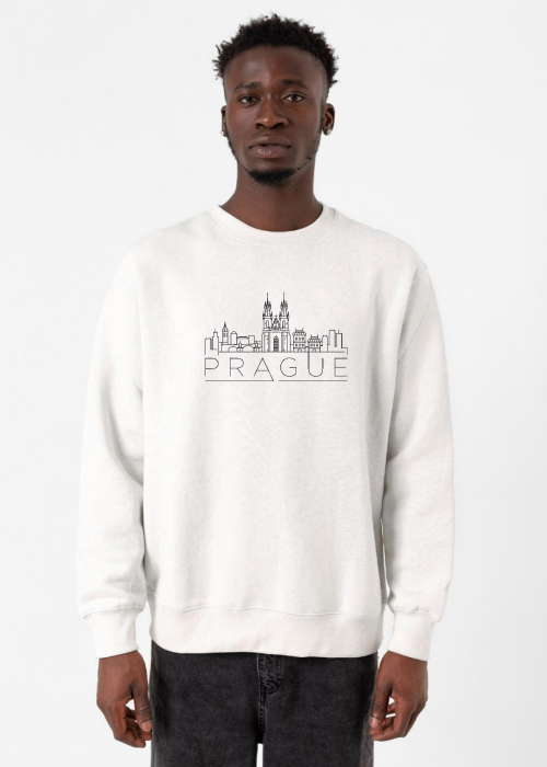Prag Silhouette Beyaz Erkek 2ip Sweatshirt