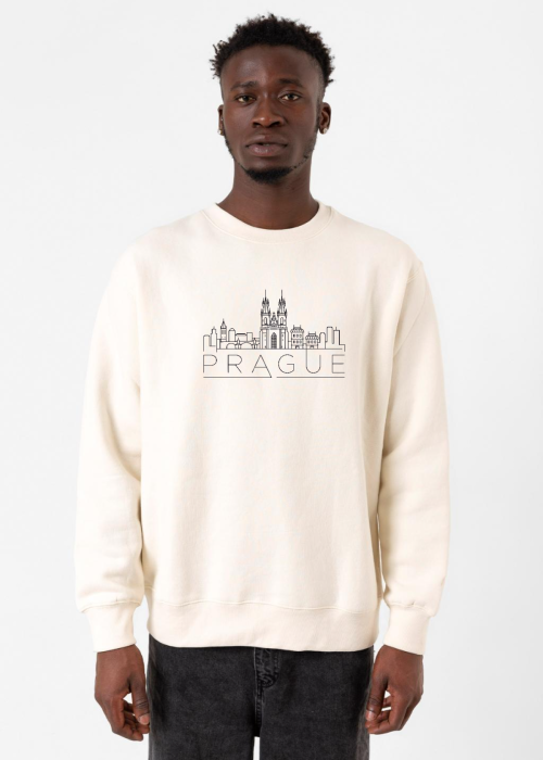 Prag Silhouette Ekru Erkek 2ip Sweatshirt