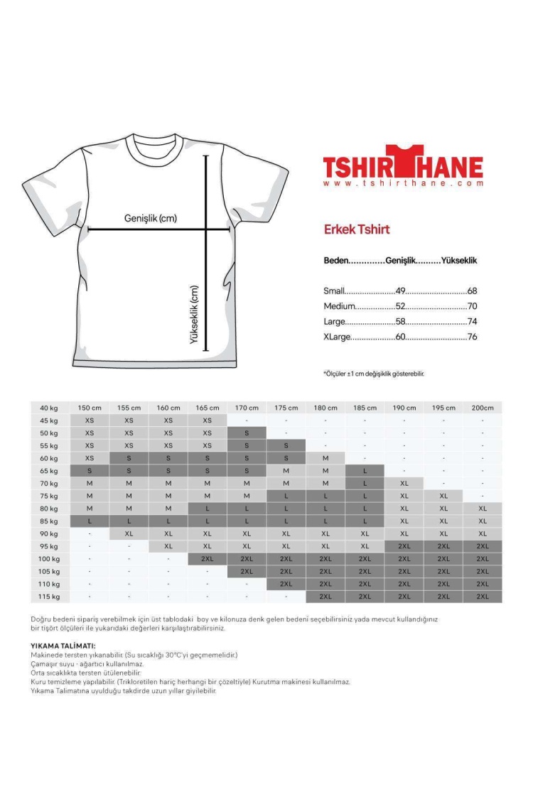 Kuru Kafa Rose Erkek Baskılı Beyaz Tshirt