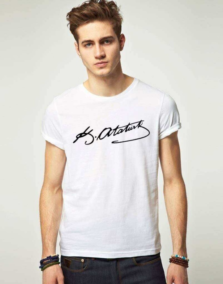 Tshirthane K.Atatürk İmza Tişört Erkek Tshirt
